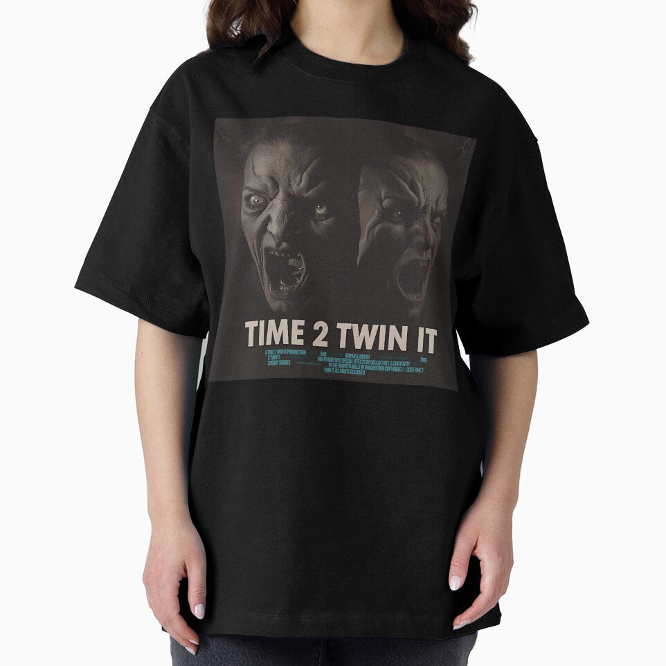 Time 2 Twin It Scary DIY Shirt Vintage Horror and Halloween Craft Tee | Time2TwinIt | Time 2 Twin It by LAVegasVibes