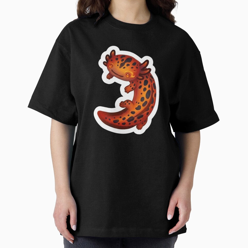 Cute Axolotl Design / Orange / Kawaii / Happy axolotl / Magical / Tshirts, mugs, stickers, journals, backpacks etc by TeenLake