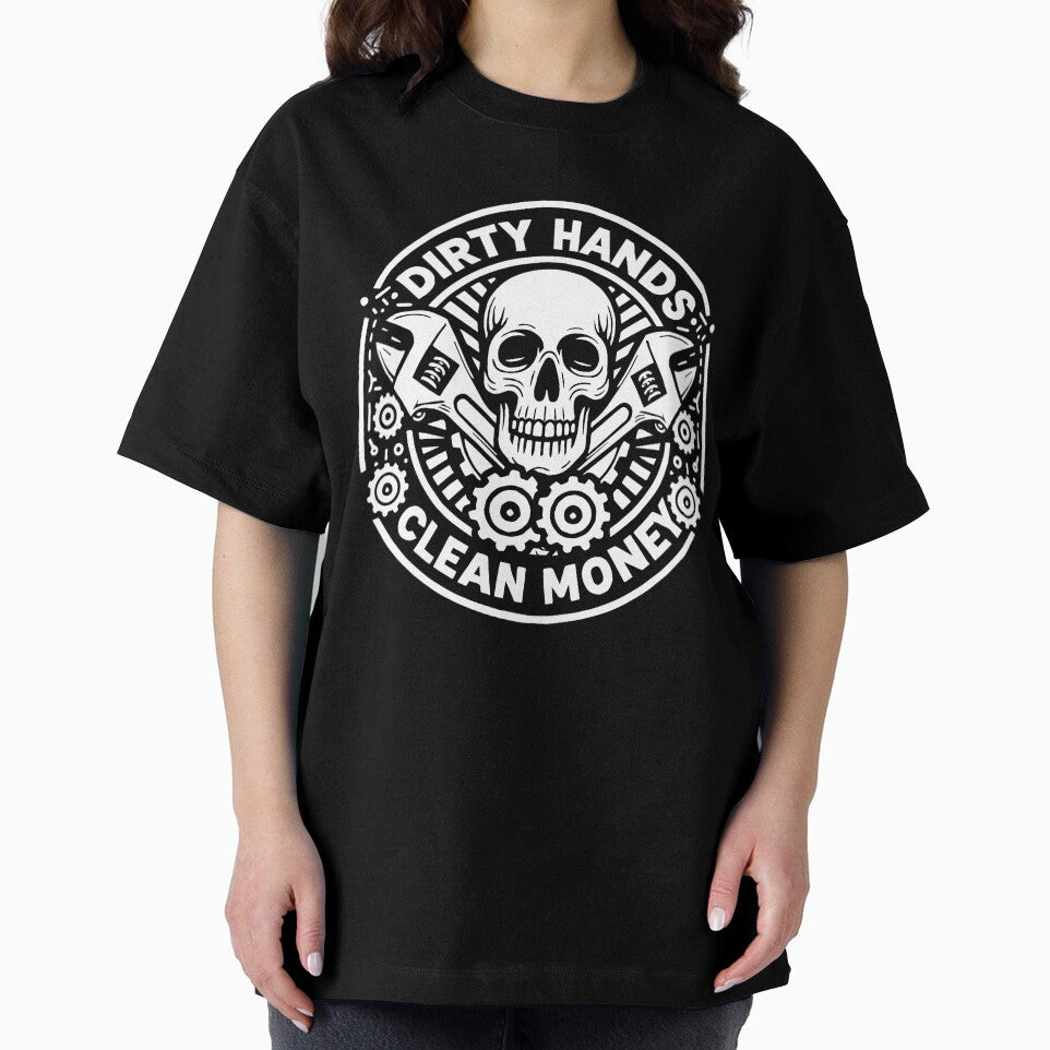 Repair Mechanic Skeleton: Dirty Hands, Clean Money - Unique Automotive by stickers diya