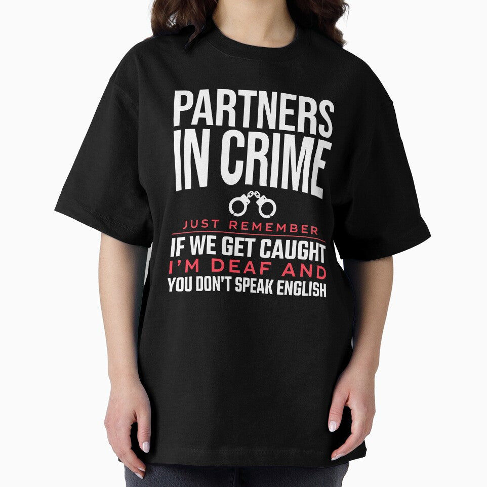 Partners In Crime If We Get Caught Funny Best Friend Gift by Say It With Ink