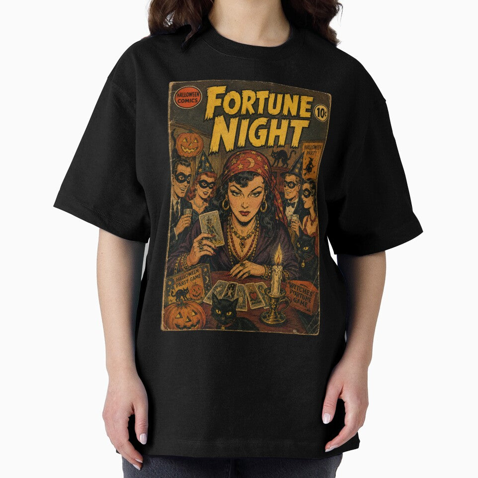 Antique Halloween Comic Cover Art: Fortune Telling Night by bapupa