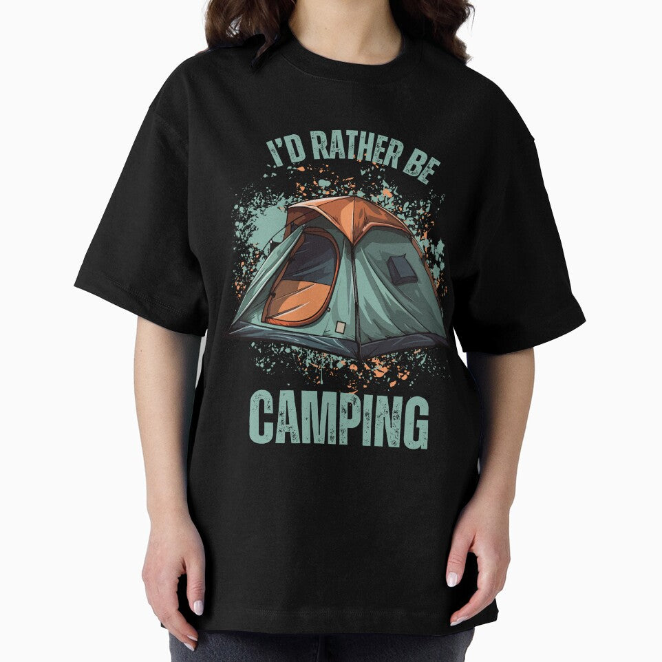I'd Rather be Camping (Blue/Brown) by BLTeesNmore