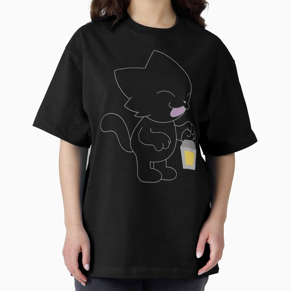 Halloween cat with lantern by LunaLovesTea