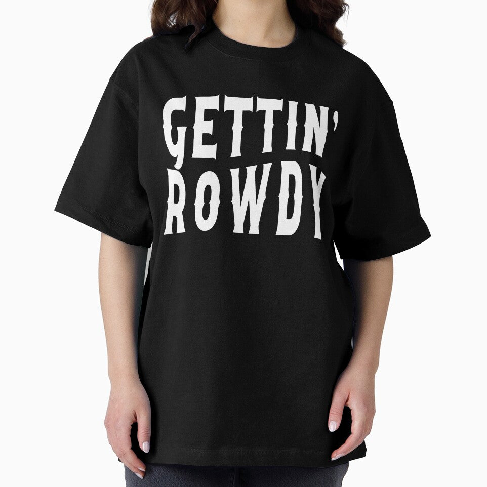 Nashville Bachelorette Party Gettin' Rowdy White Gift for Bride by mysticblvd