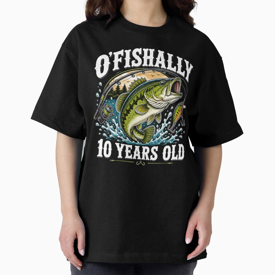 10 Years Old Bass Fishing Vintage Fisherman Design by Artbyrome