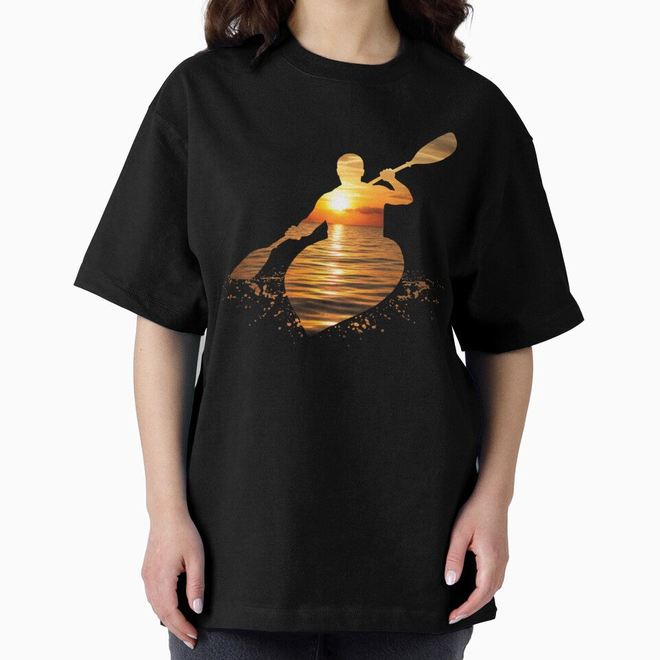 Kayaking Silhouette Kayak Kayaker by Alexis Art Collection