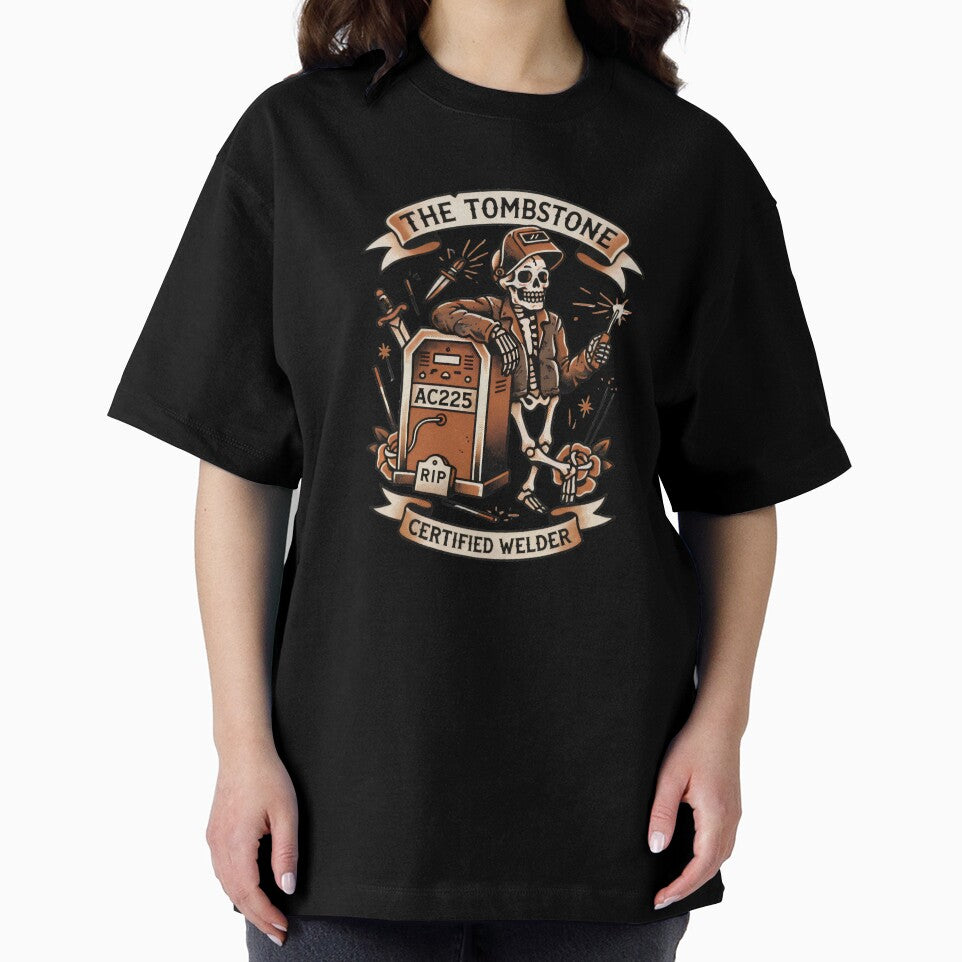 The Tombstone Halloween Welder Tattoo Style by Lulustarfox