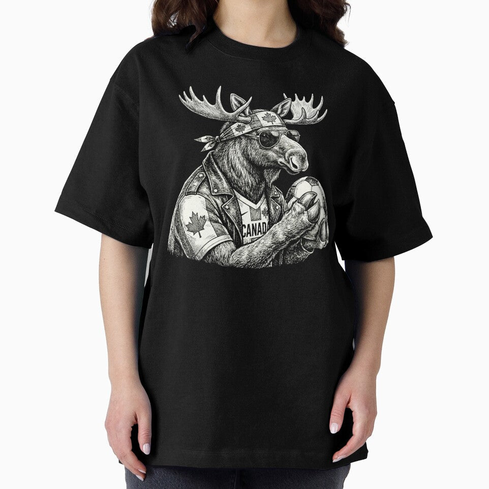 Canadian Moose Soccer Player by Roy & Tiffany