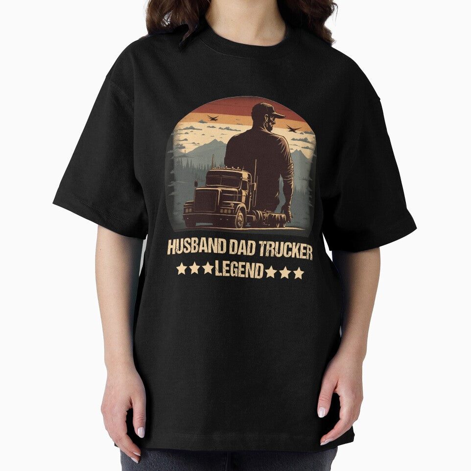 husband dad trucker legend by KinRow