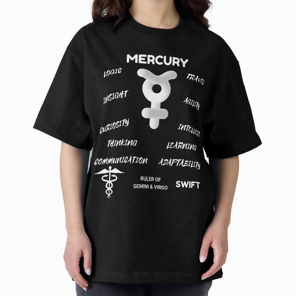 Mercury Planet Astrology Symbol Horoscope (Dark Version) by ZODIARA