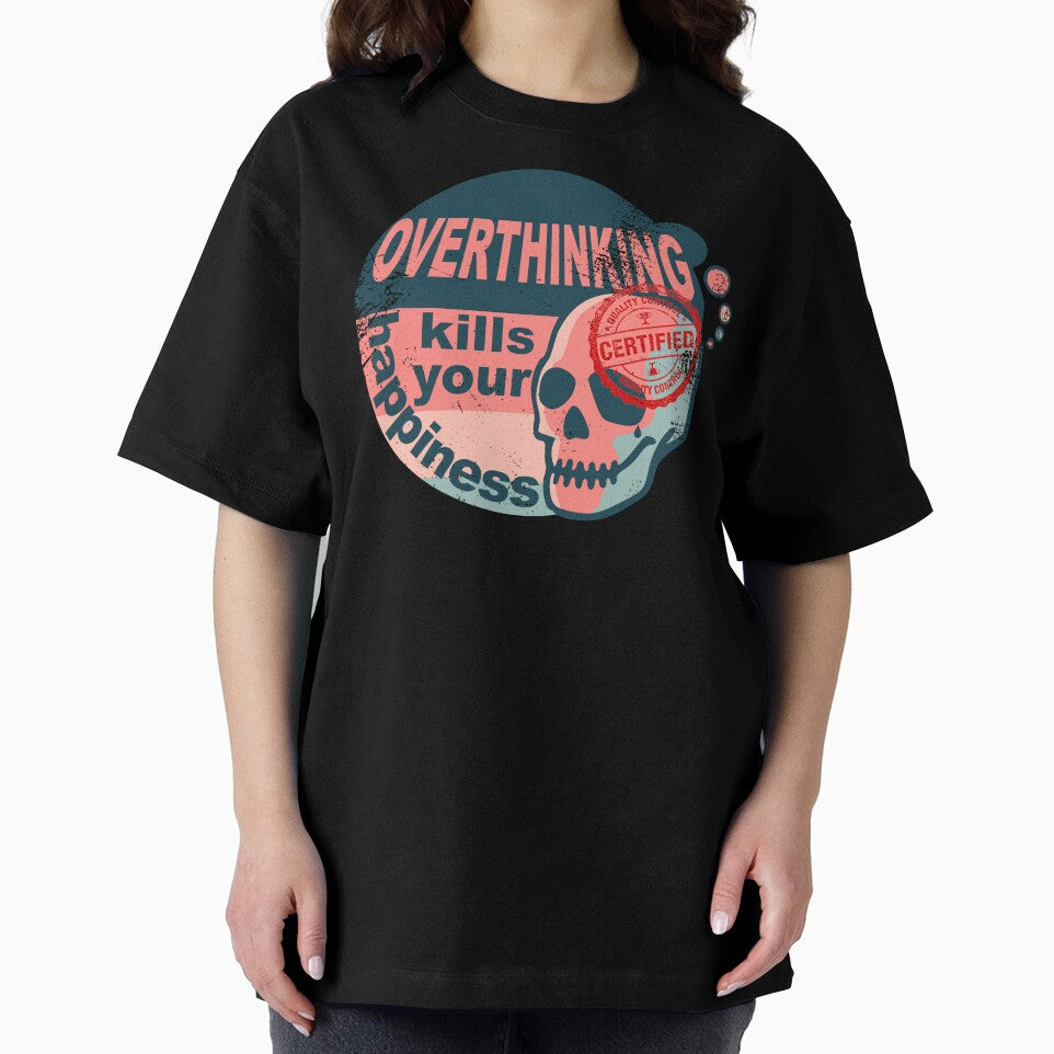 Certified Overthinker worn vintage | Overthinking kills your happiness Vintage Certified worn vintage by Skulls & Calaveras