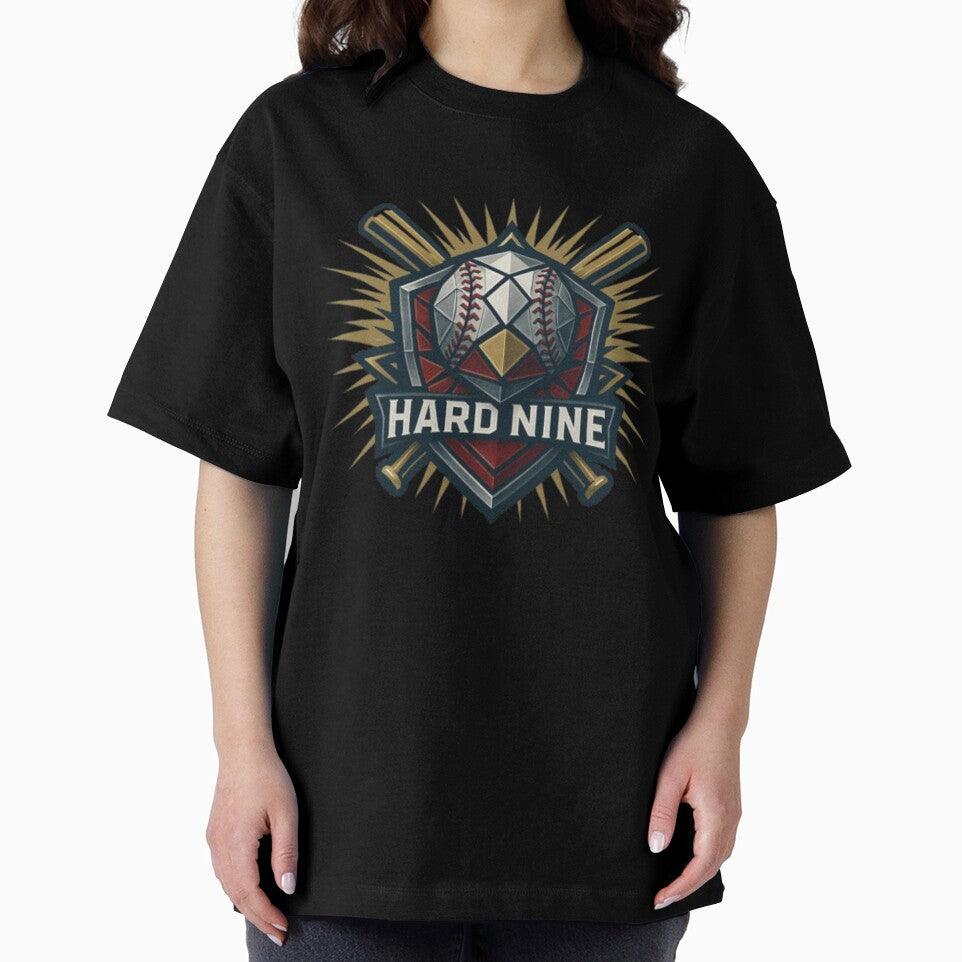 Hard Nine – Baseball Motivation Shirt | Play Every Inning, 9 Innings, Team Effort, Baseball Fan Gift Design by Typologystudios