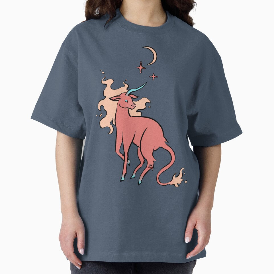 Unicorn calf with moon and stars by Hannu-Made-This