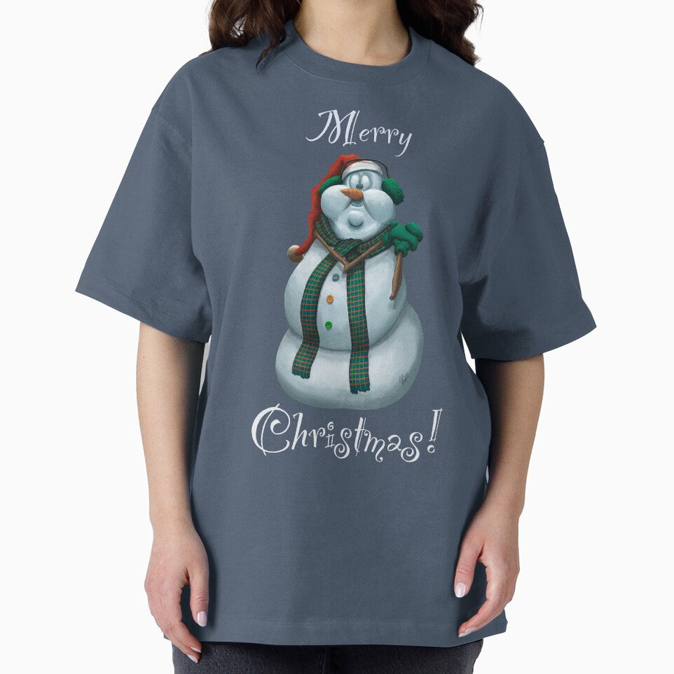 Joyful Merry Christmas Holiday Snowman by abbottoons