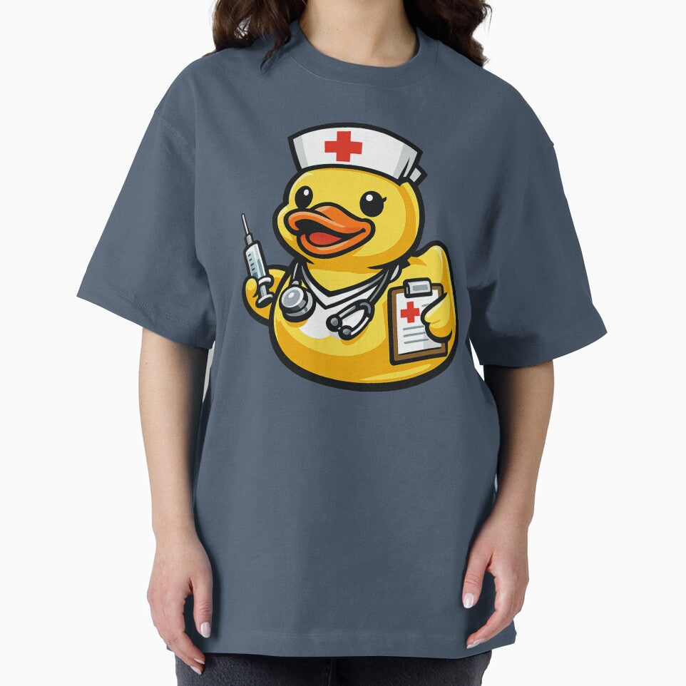 Funny Nurse Rubber Duck Cartoon Medical Nurse Duck by BROHLine Studio