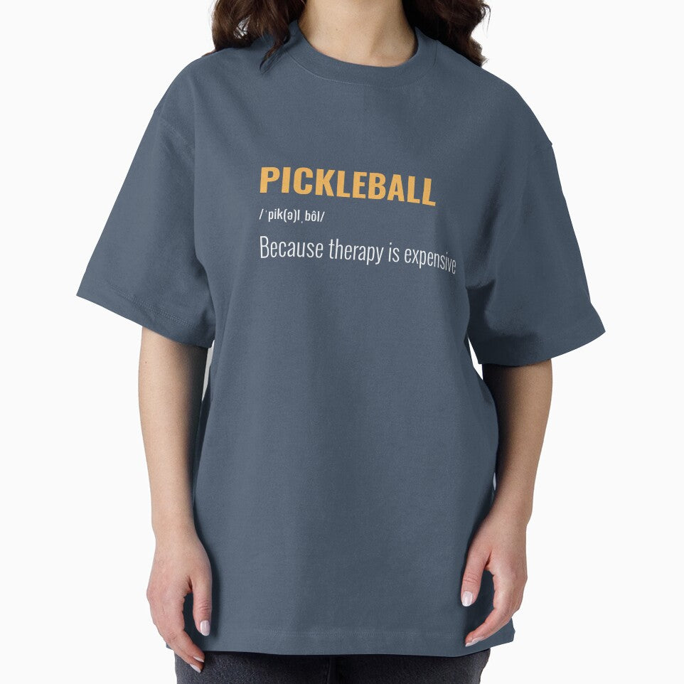"Pickleball: Because therapy is expensive" T-shirt and Accessories by WineAndPickle