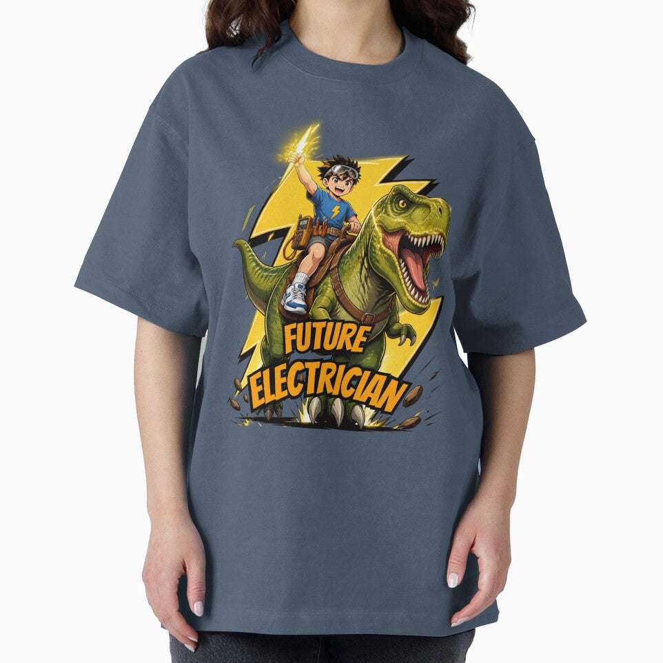 Future Electrician T-Rex Dinosaur - Funny Kid Trade by UTkiKK