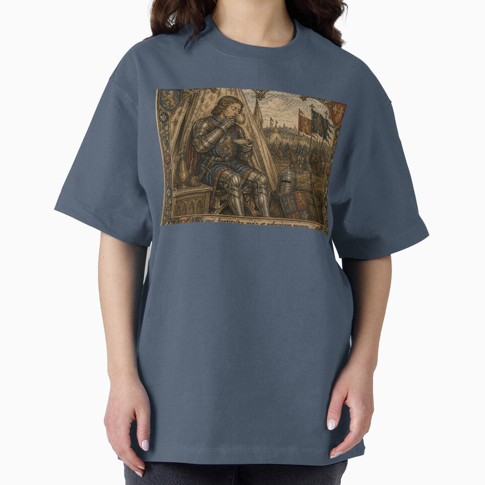 Medieval Knight Drinking Coffee Before Battle by RKWSHOP