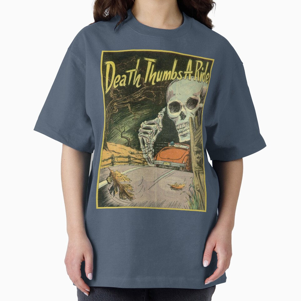 Vintage Death Thumbs Ride Retro Halloween Poster Gift by TheAplus