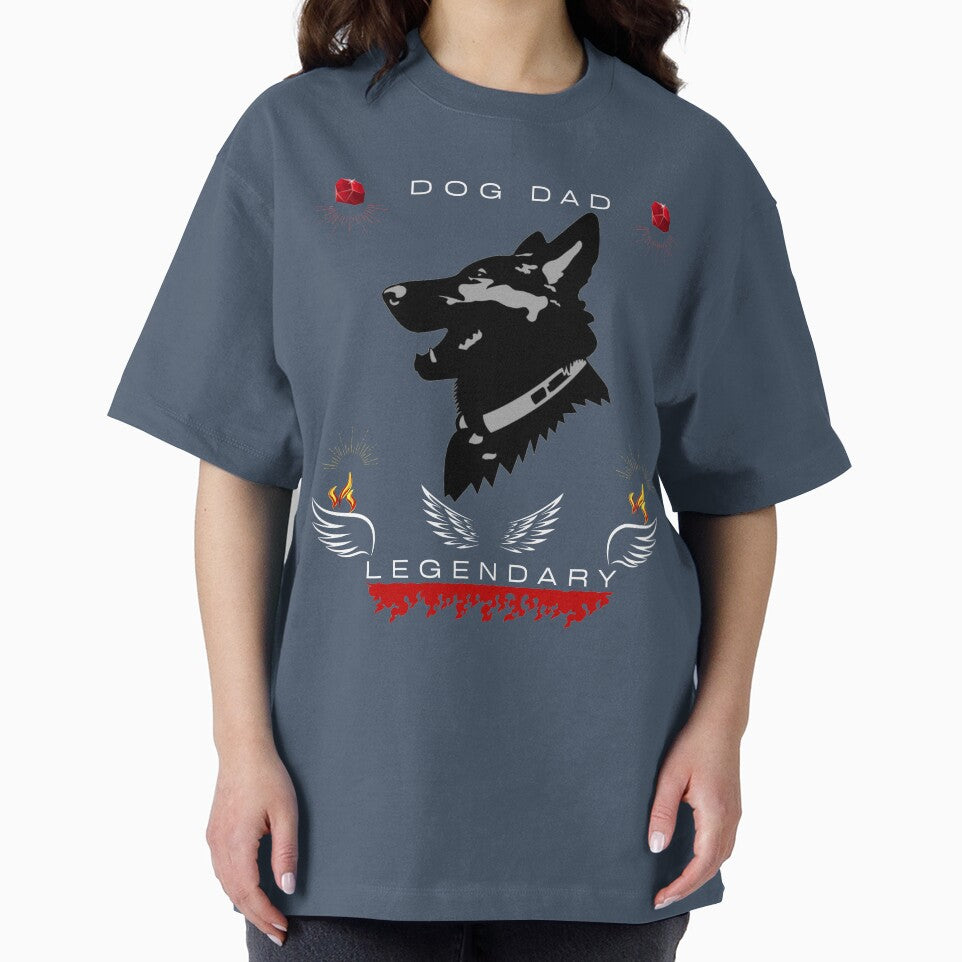 German Shepherd Dog Dad Legendary –  Dog Owner Gift, Proud Dog Dad Design by InkWaveX