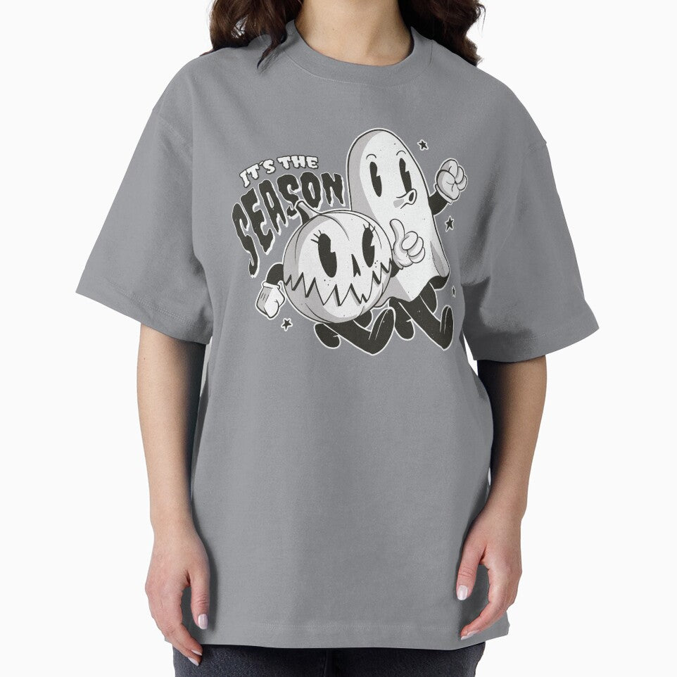 Retro Halloween Ghost and Pumpkin by BeansHotTees