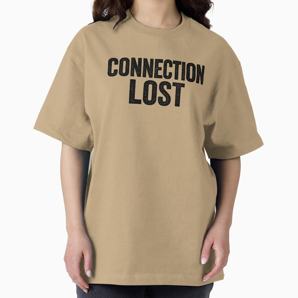 Connection Lost – Anti Social Typography T-Shirt by SkullVor