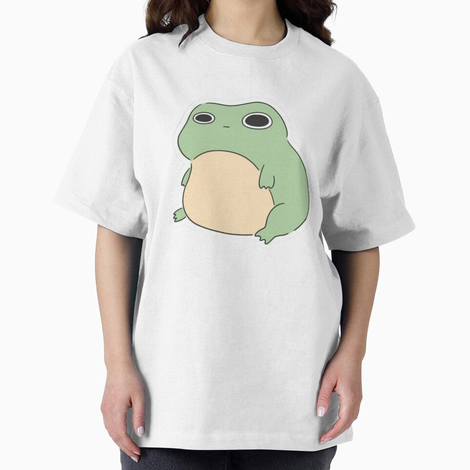 Chubby Frog Sticker | Cute Kawaii Frog | Funny Lazy Frog Aesthetic by ZYNORAworld