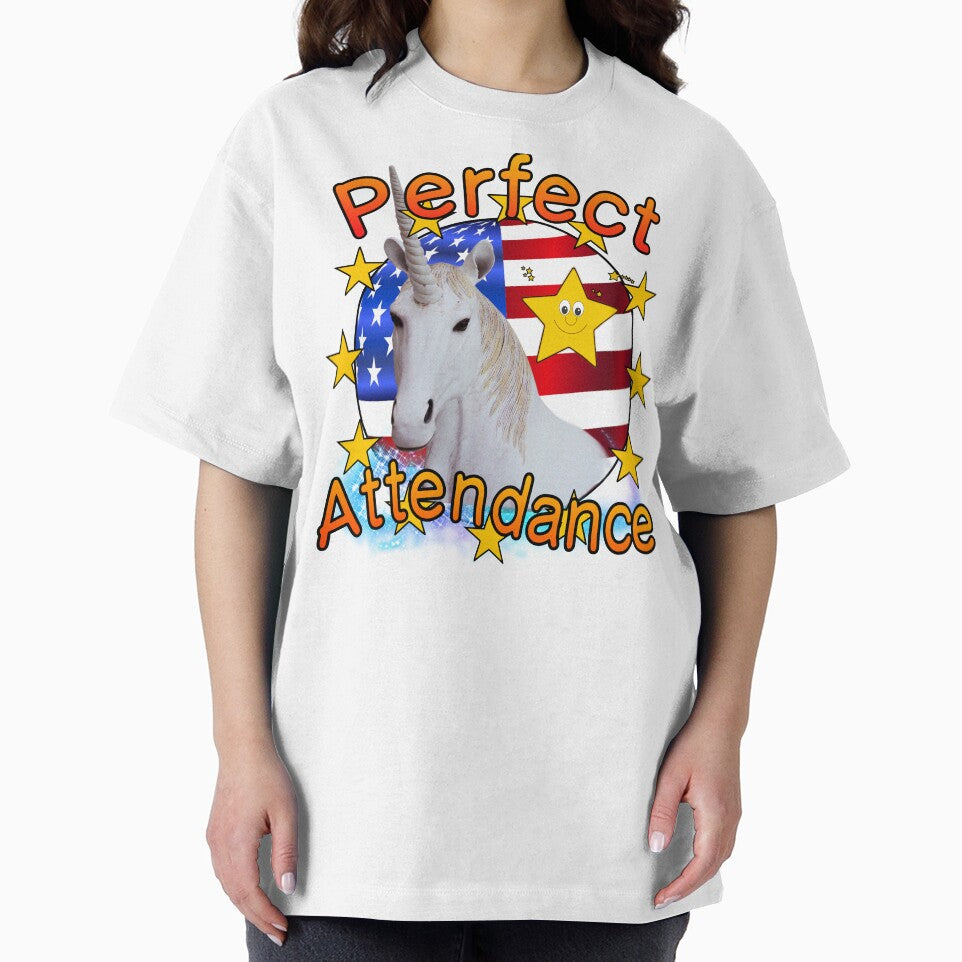 Perfect Attendance - Over Achiever Award Unicorn 90's Y2K 2000's Achievement by blueversion