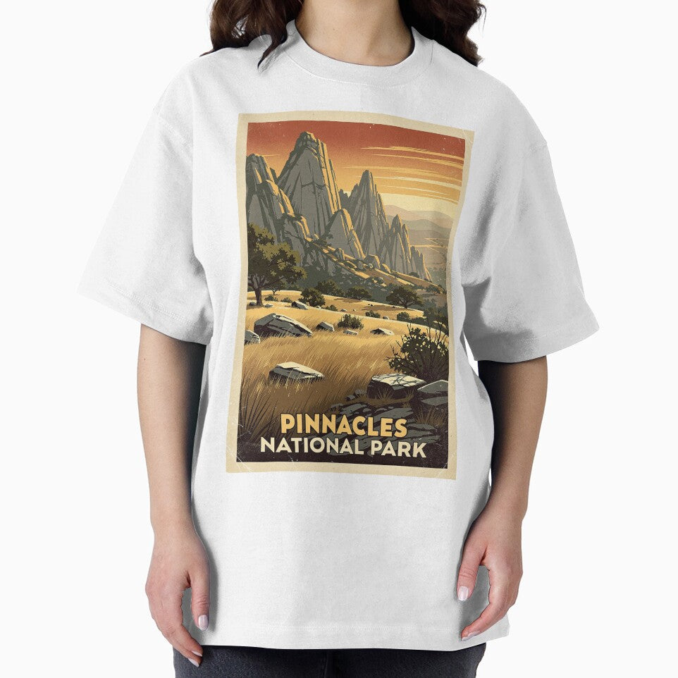 Pinnacles National Park Vintage Travel Art by Teelogic
