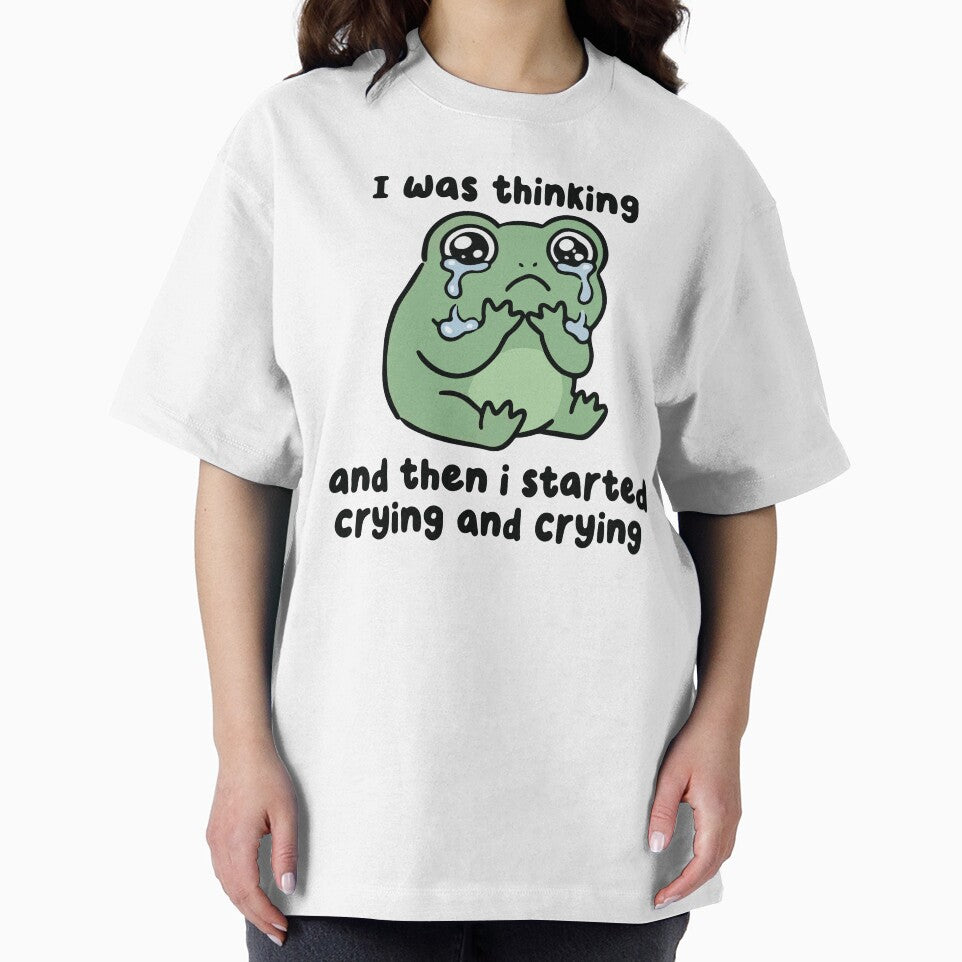 I Was Thinking And Then I Started Crying Frog by BrownHorse90s