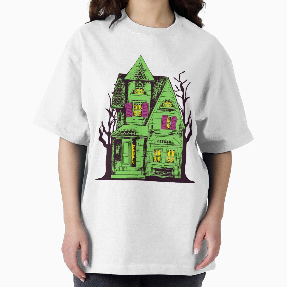 Haunted House in neon colors by emotionpotion