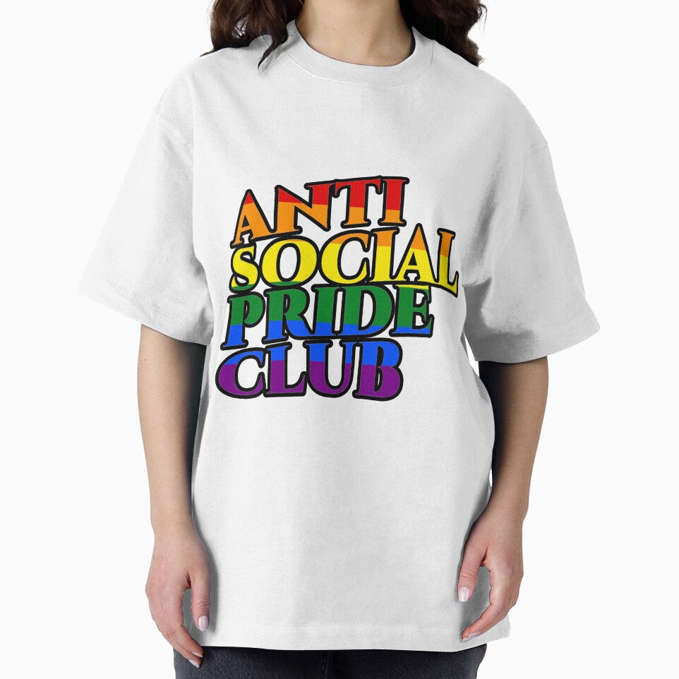 Anti Social Pride Club Gay Pride Flag by FunnyGayGuy