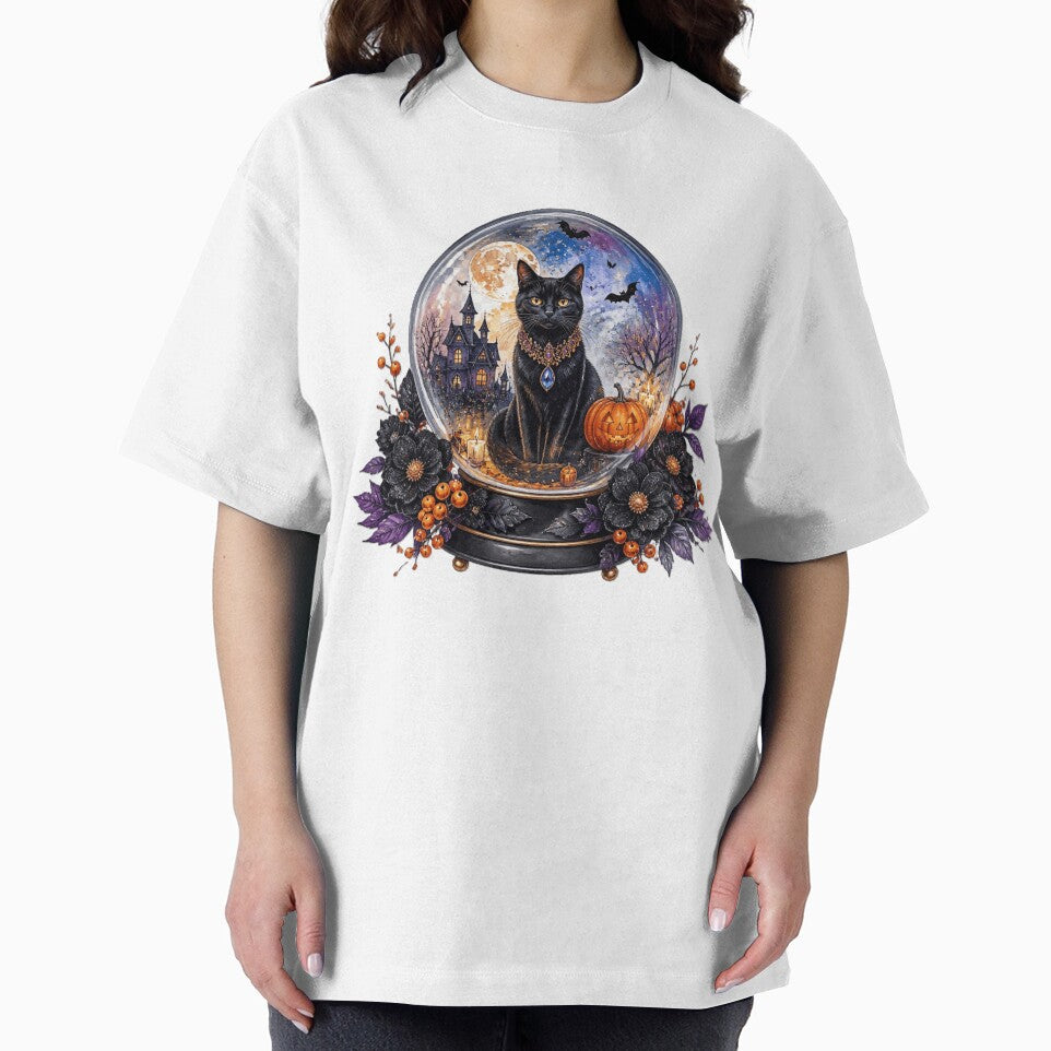 Black Cat Halloween Globe by VFWChuck