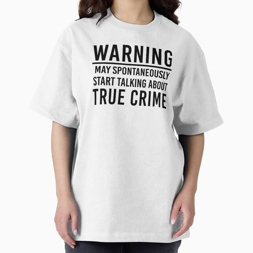 Warning May Spontaneously Start Talking About True Crime Funny True Crime Gift For True Crime Lovers by kmcollectible