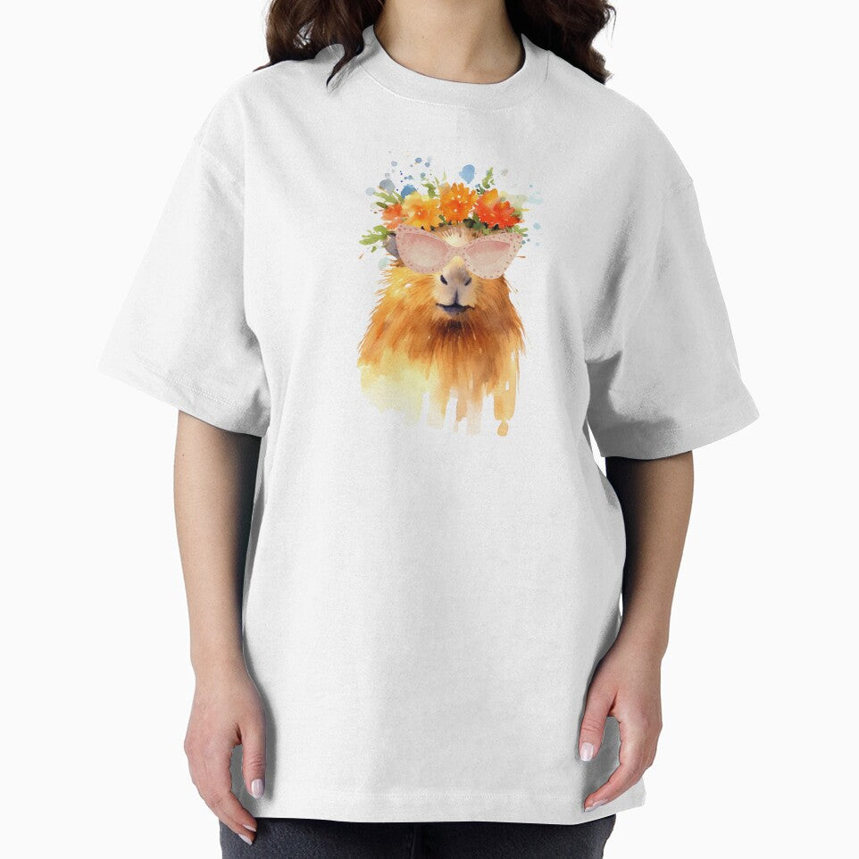 Watercolor Cute Cool Capybara by TheAnimalZ00