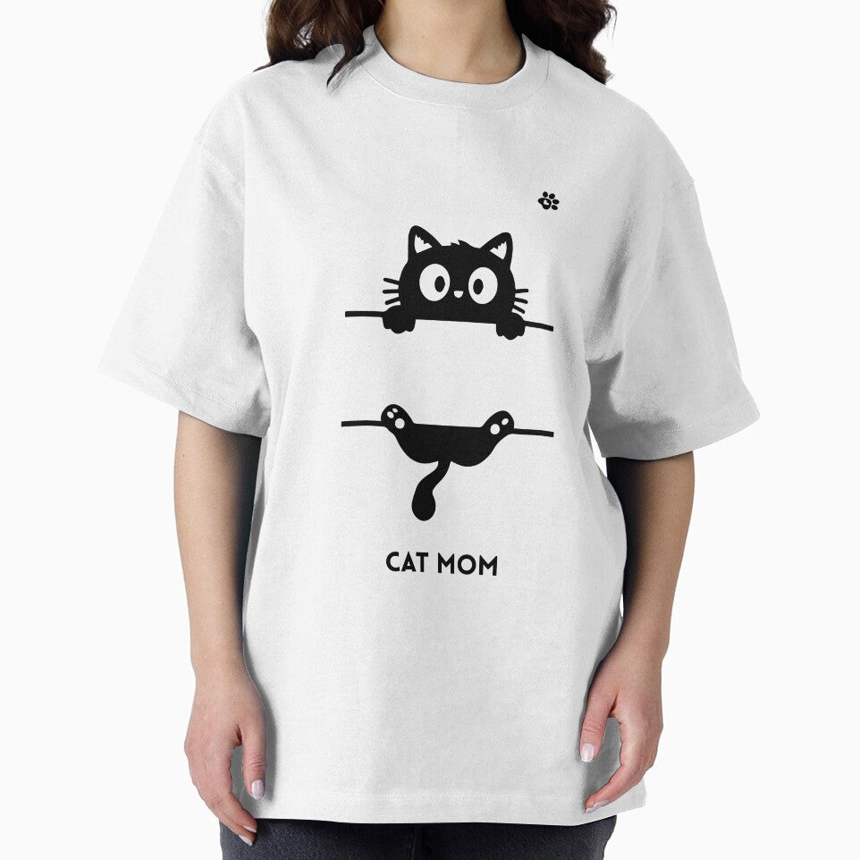 Cat mom gift – funny cat mom design with black cat by Katja LebenFreude