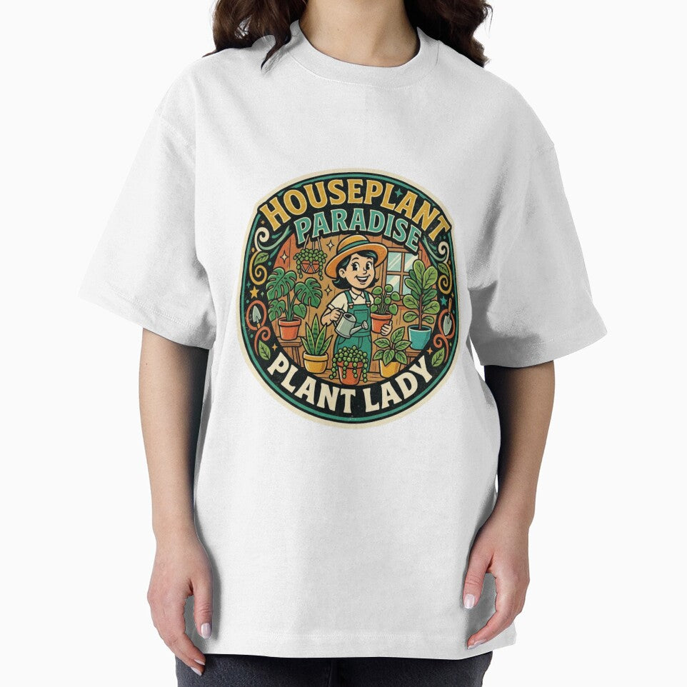 Houseplant Paradise Plant Lady Vintage Gardening Retro Badge by lovepower