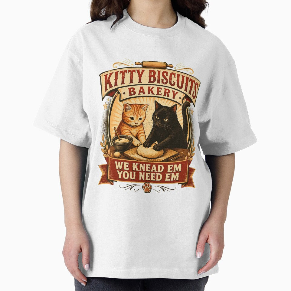 Kitty Biscuits Bakery We Knead Em You Need Em Funny Cat by voidlab01