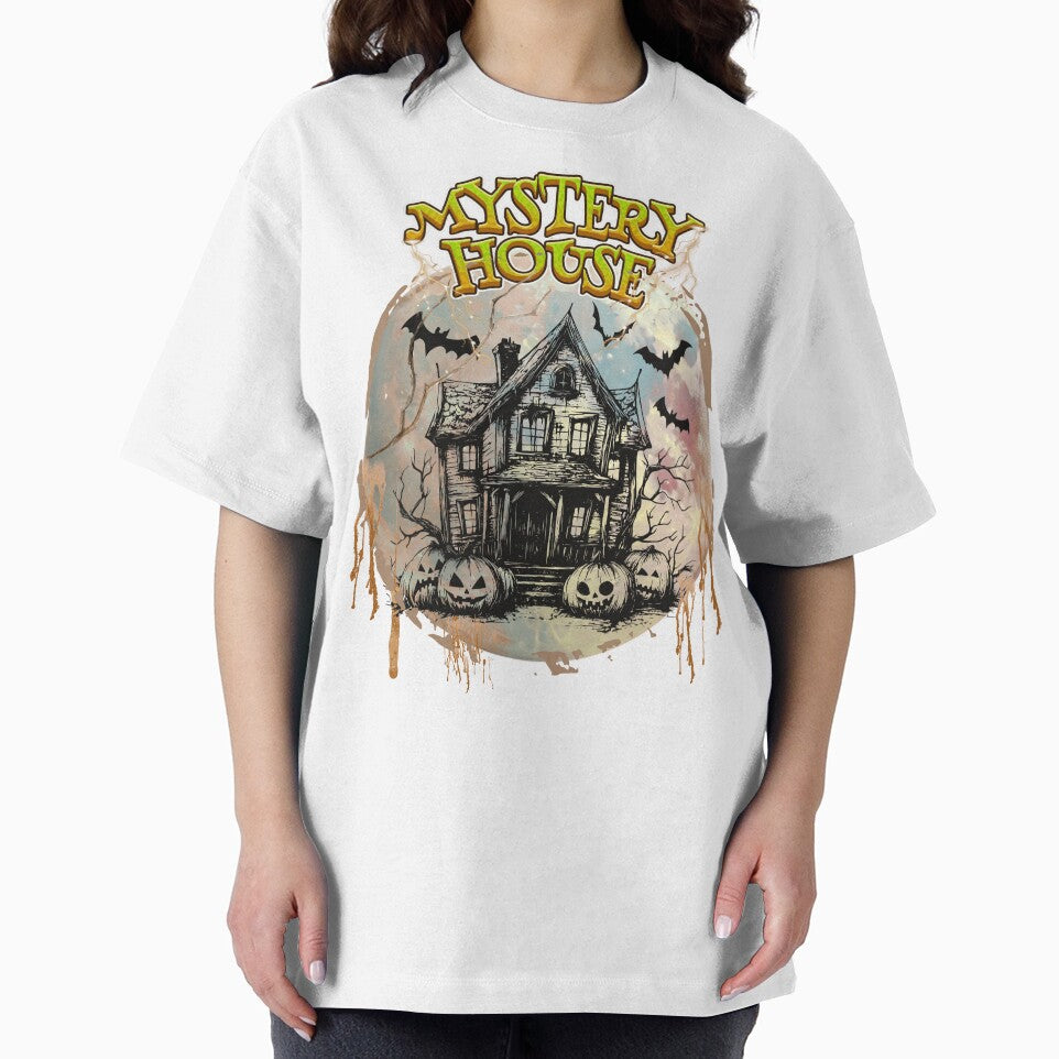 Halloween Haunted House and Pumpkins by Szpaku desart