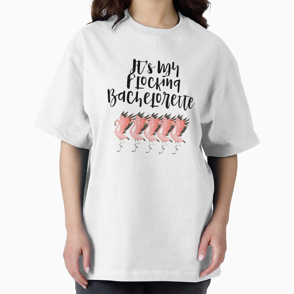 It's My Flocking Bachelorette Pink Flamingo Flock graphic by NoveltyMerch