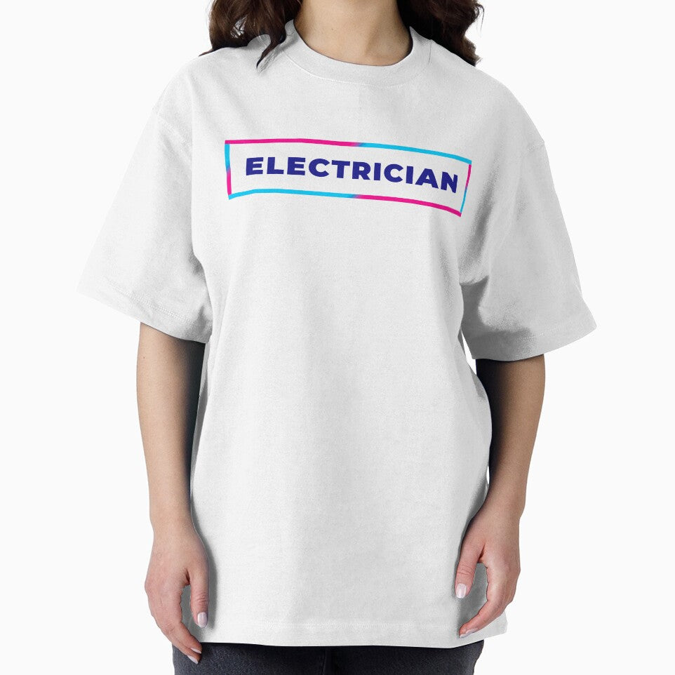 Electrician retro colorful frame by SVPOD