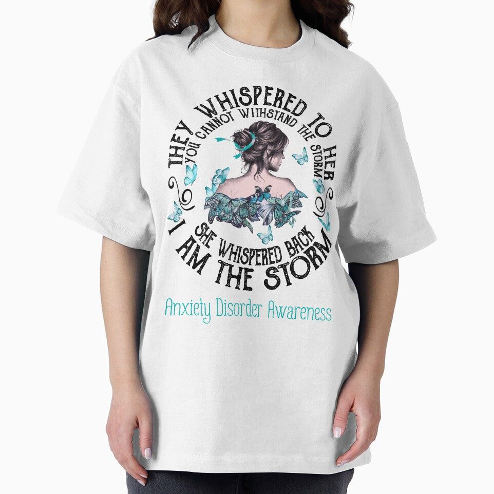 Women Anxiety Disorder Warrior I Am The Storm by Grooffos