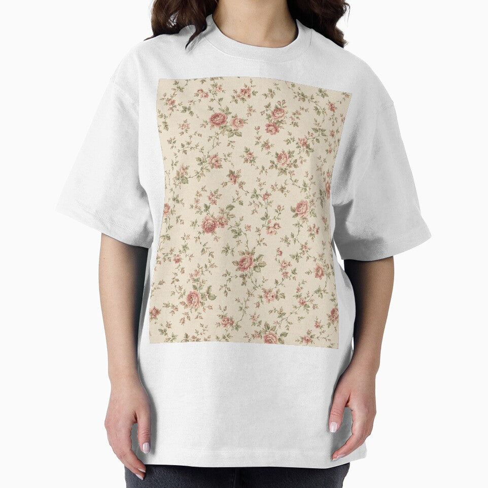 40s Style Rose Floral Print by PureVintageLove