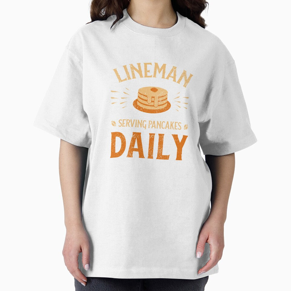 Football Lineman, Serving Pancakes Daily by Space Fox