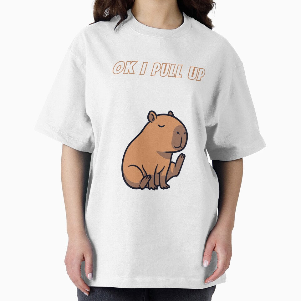 Copy of Ok I Pull Up Capybara Lazy by AnimalMemeHub