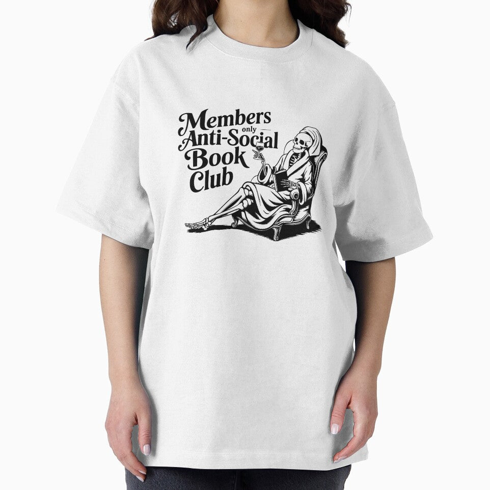 Anti-social book club – funny introvert reader design by CleanDecor