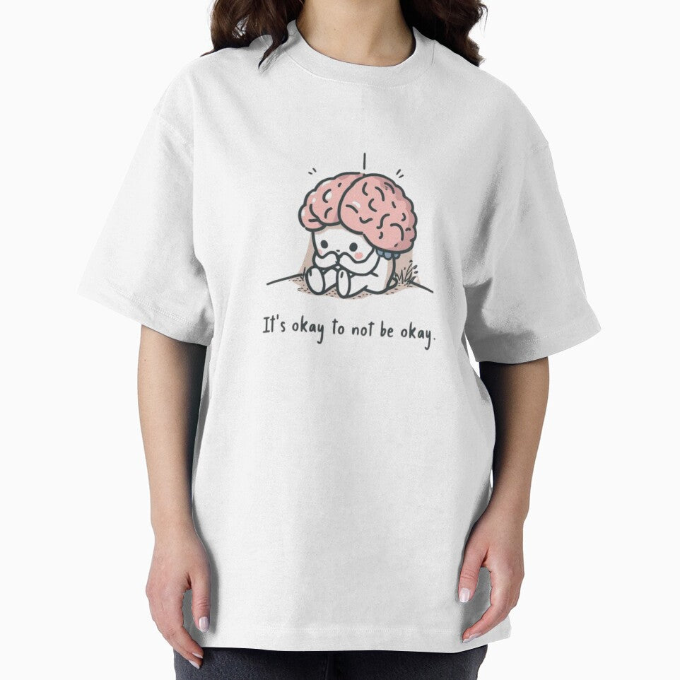 Cute Anxious Brain Mental Health Awareness Support Gift Shirt by QuikFun