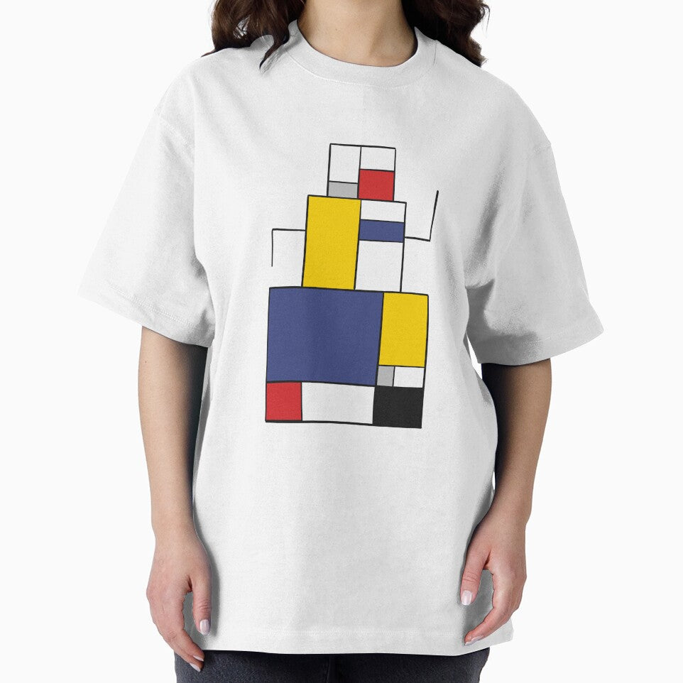 Color Block Style Snowman by Katie Morris Art