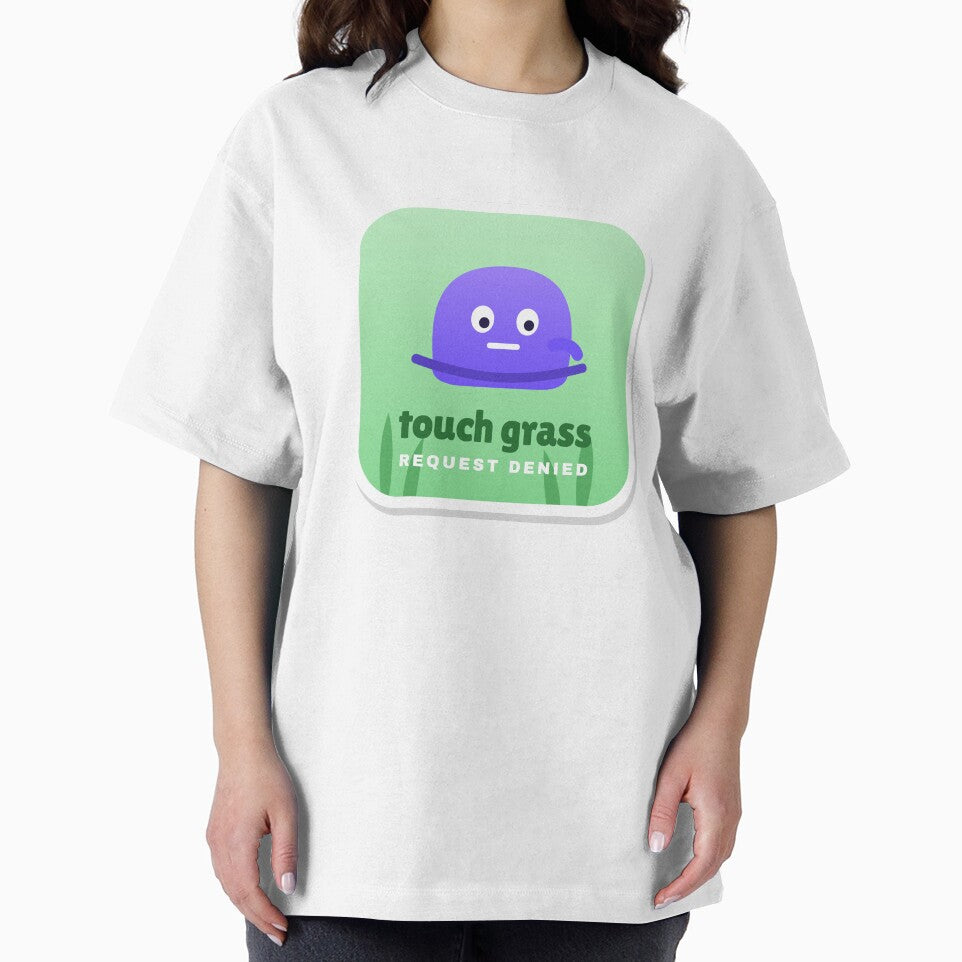Touch Grass Request Denied Funny Meme by Gen Z Arts