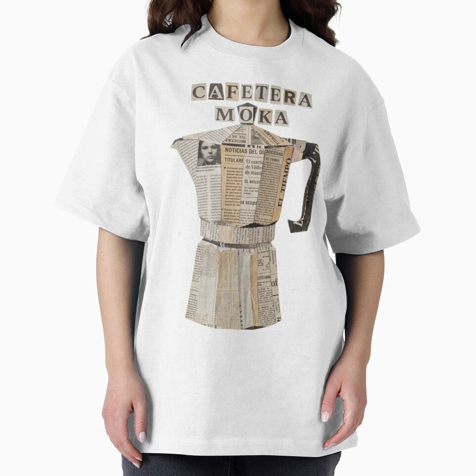 Italian Moka Pot, Newspaper Style by Cafetera Moka Italiana